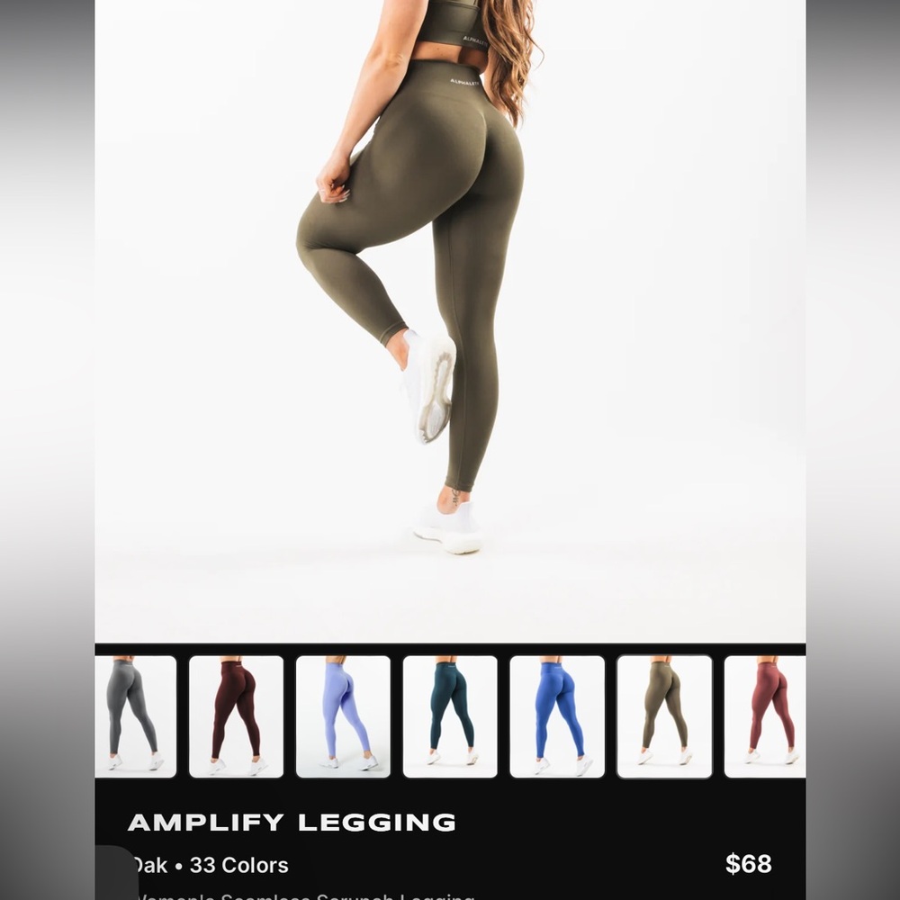 Alphalete amplify oak legging